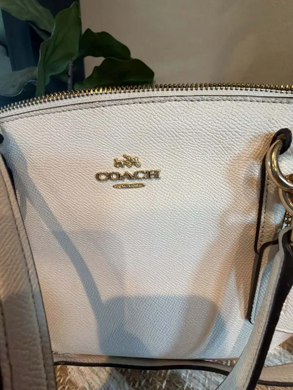 Coach F57520 Pebbled Leather Christie Carryall Satchel